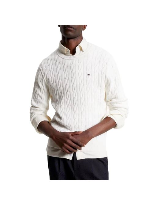 White men's cotton sweater Tommy Hilfiger | MW0MW33132YBH.YBH